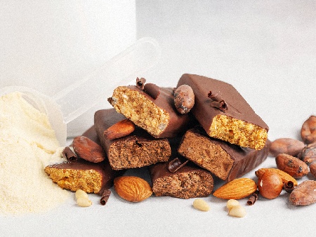 Шоколадови протеинови барчета - снимка на рецептата